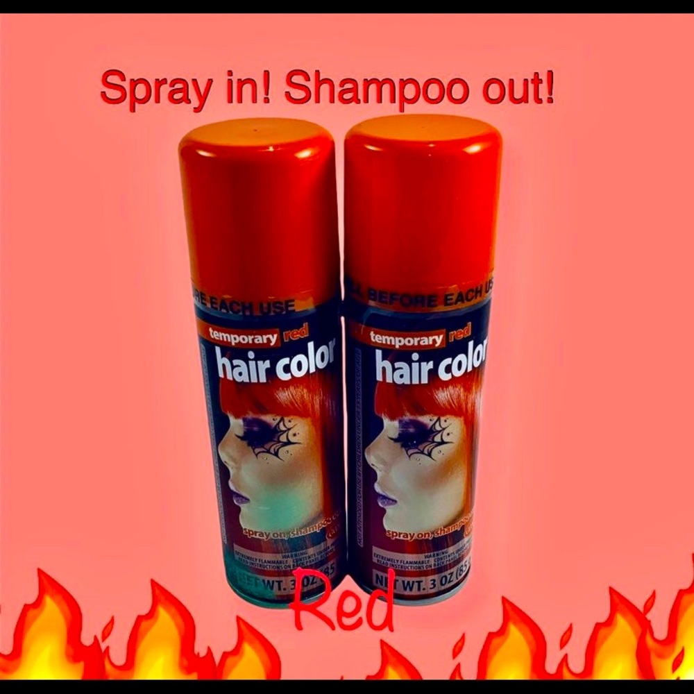 2 Pack Goodmark Temporary Red Hair Color Spray 3 oz!